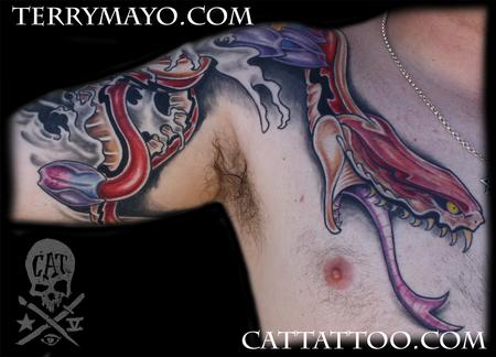 Tattoos - Red Serpent 03 - 57589
